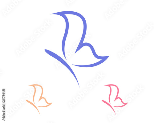 butterfly logo template
