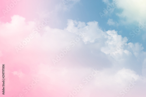Photography sun and cloud background with a pastel colored