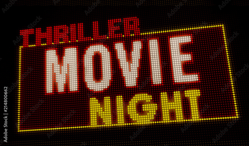 Fototapeta premium Thriller Movie Night intro
