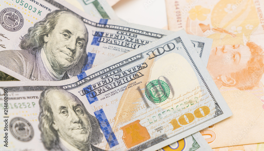 money background with american dollars and turkish liras, hundred dollars and fifty turkish liras background. random moneys, economic and financial crisis money background with american dollars and turkish liras, hundred dollars and fifty turkish liras background. random moneys, economic and financial crisis