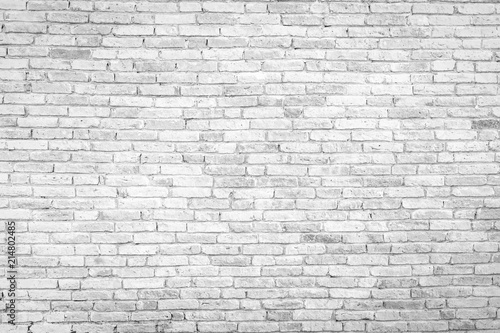 Old white brick wall texture background,brick wall texture for for interior or exterior design backdrop. © Praew stock