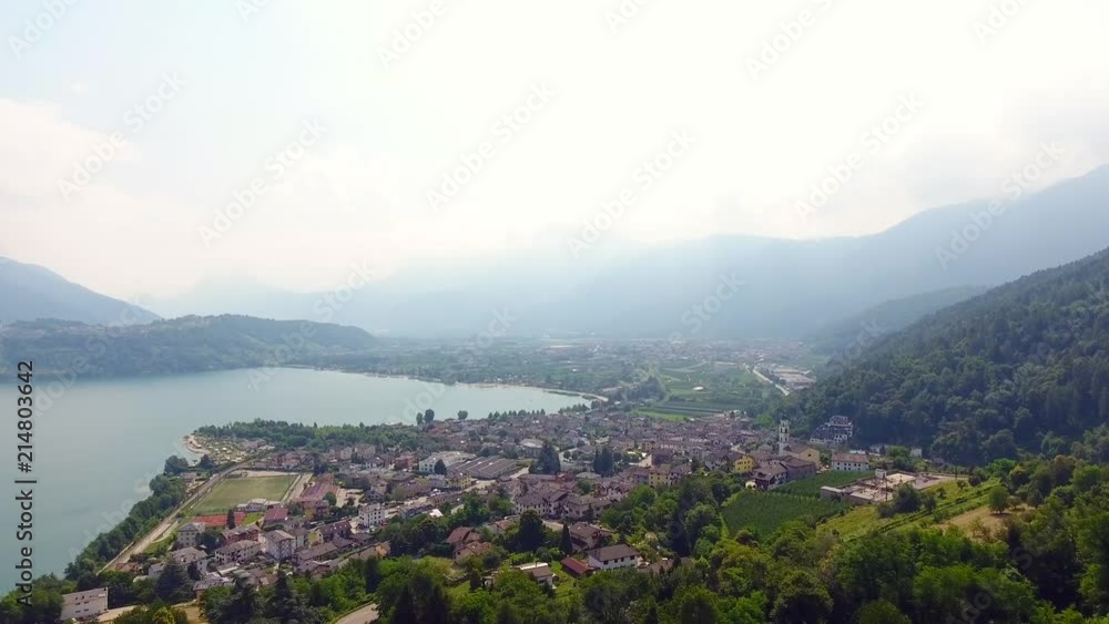 Lake Caldonazzo and Calceranica al Lago in Trentino, Italy Lake Caldonazzo and Calceranica al Lago in Trentino, Italy