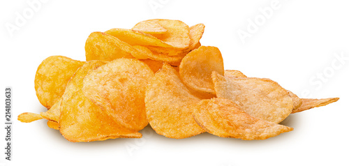 Heap potato chips photo