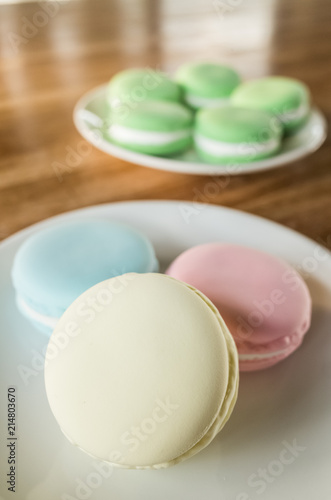 macarons on the table