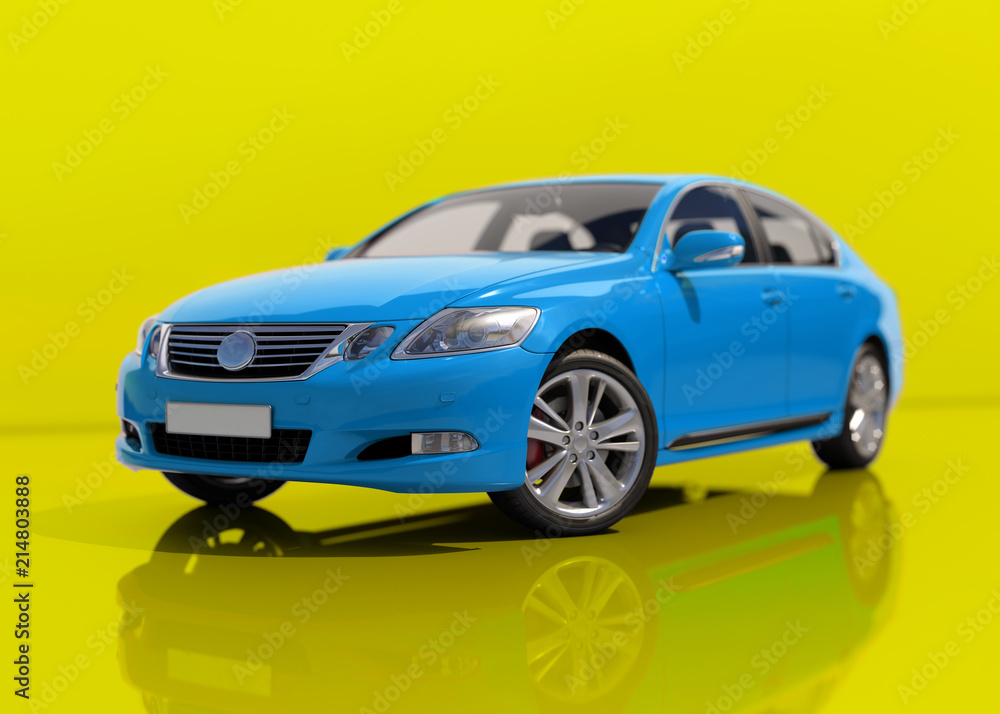 Obraz premium Modern Generic Sedan Car