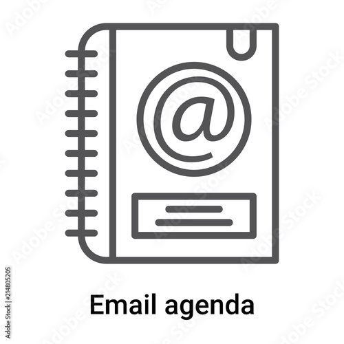 Email Agenda Icon Vector Sign And Symbol Isolated On White Background Email Agenda Logo Concept Stock Vector Adobe Stock Email Agenda Icon Vector Sign And Symbol Isolated On White Background Email Agenda Logo Concept Stock Vector Adobe Stock