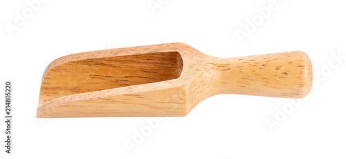 Wooden Scoop isolated on white background