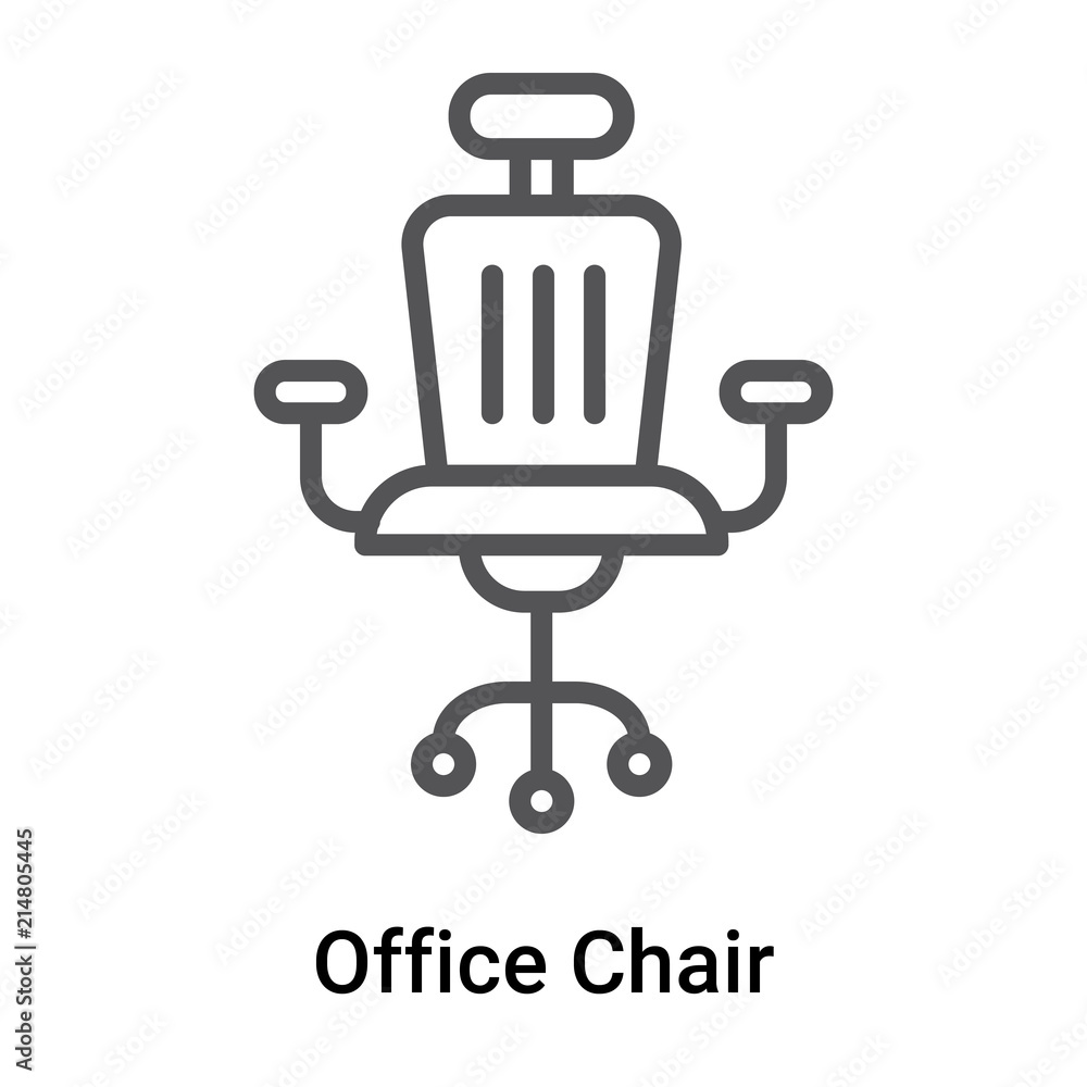 Office Chair icon vector sign and symbol isolated on white background, Office Chair logo concept Office Chair icon vector sign and symbol isolated on white background, Office Chair logo concept