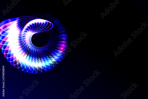 Abstract colorful rainbow fractal spiral background, for backdrop or banner etc.