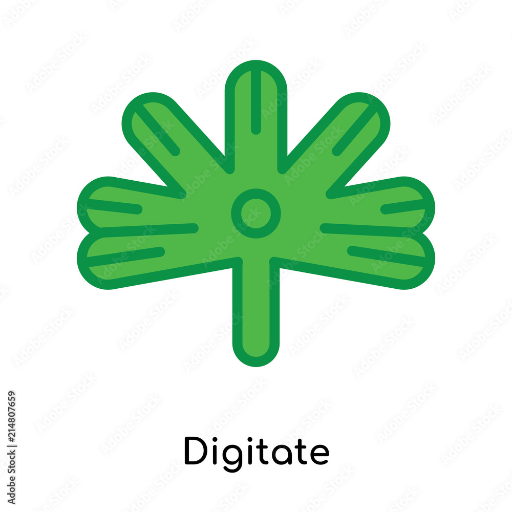 Digitate icon vector sign and symbol isolated on white background, Digitate logo concept Digitate icon vector sign and symbol isolated on white background, Digitate logo concept