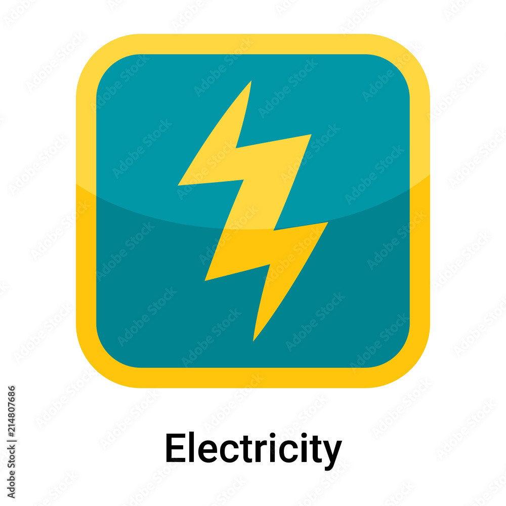 Electricity icon vector sign and symbol isolated on white background, Electricity logo concept Electricity icon vector sign and symbol isolated on white background, Electricity logo concept