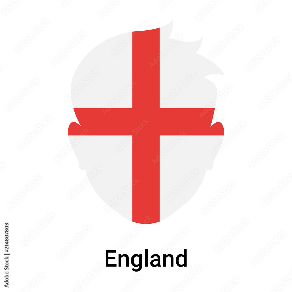 England icon vector sign and symbol isolated on white background, England logo concept England icon vector sign and symbol isolated on white background, England logo concept