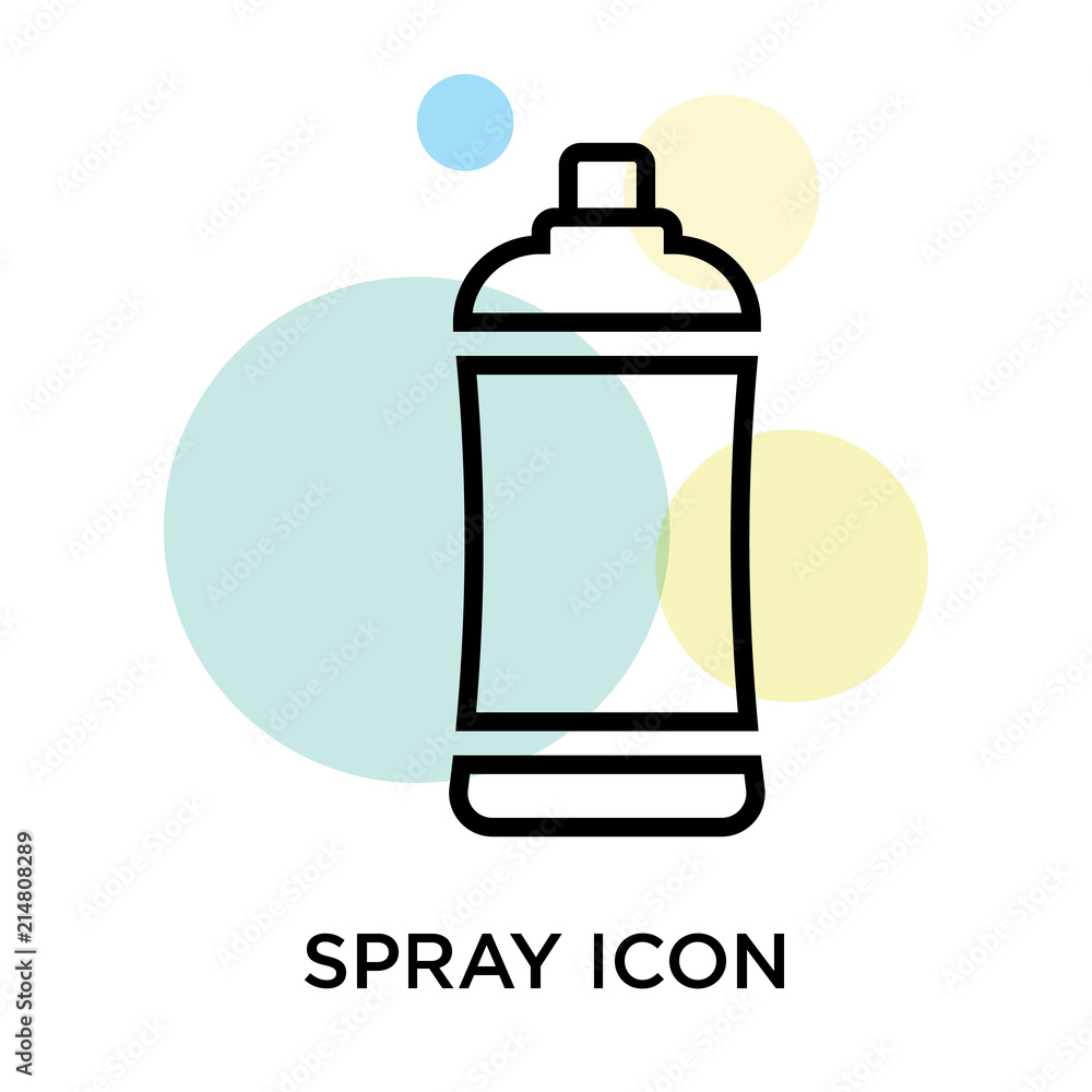 Spray icon vector sign and symbol isolated on white background, Spray logo concept Spray icon vector sign and symbol isolated on white background, Spray logo concept