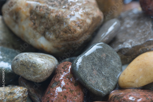 stones in water macro