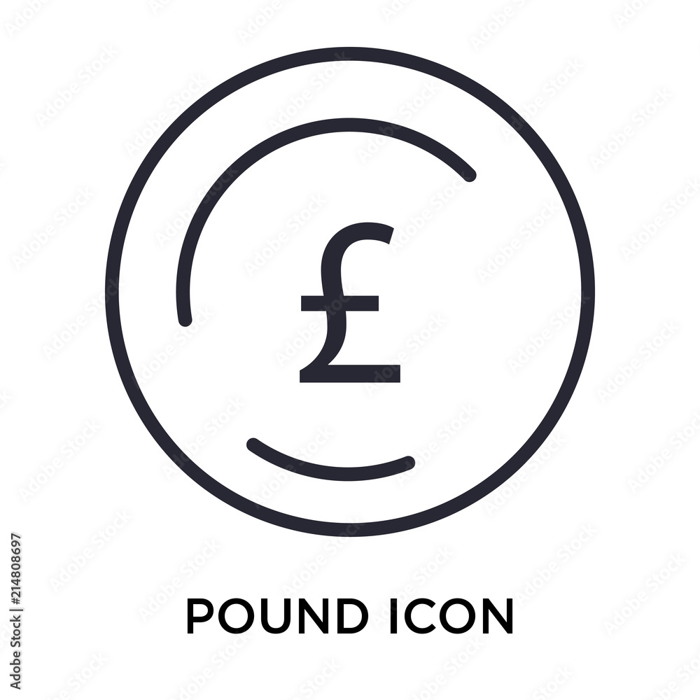 Pound icon vector sign and symbol isolated on white background, Pound logo concept Pound icon vector sign and symbol isolated on white background, Pound logo concept
