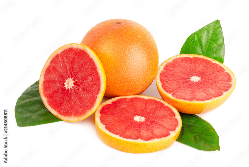 grapefruits on white background grapefruits on white background