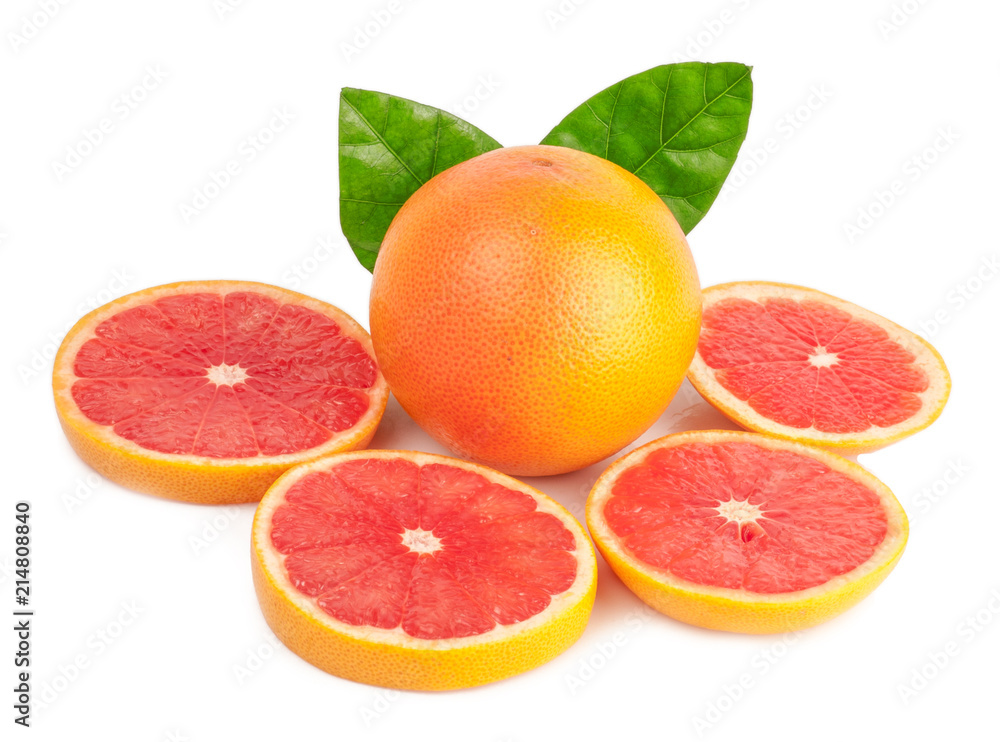 grapefruits on white background grapefruits on white background