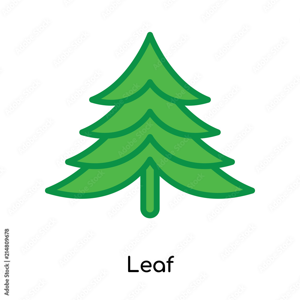 Leaf icon vector sign and symbol isolated on white background, Leaf logo concept Leaf icon vector sign and symbol isolated on white background, Leaf logo concept