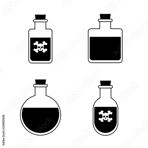 Bottles of potion. For web, game, science and medical