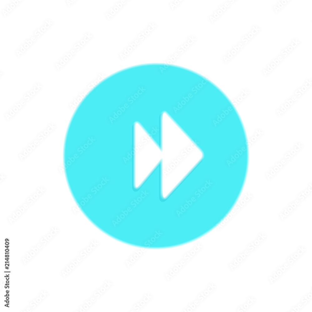 Multimedia forward icon / button, design element Multimedia forward icon / button, design element