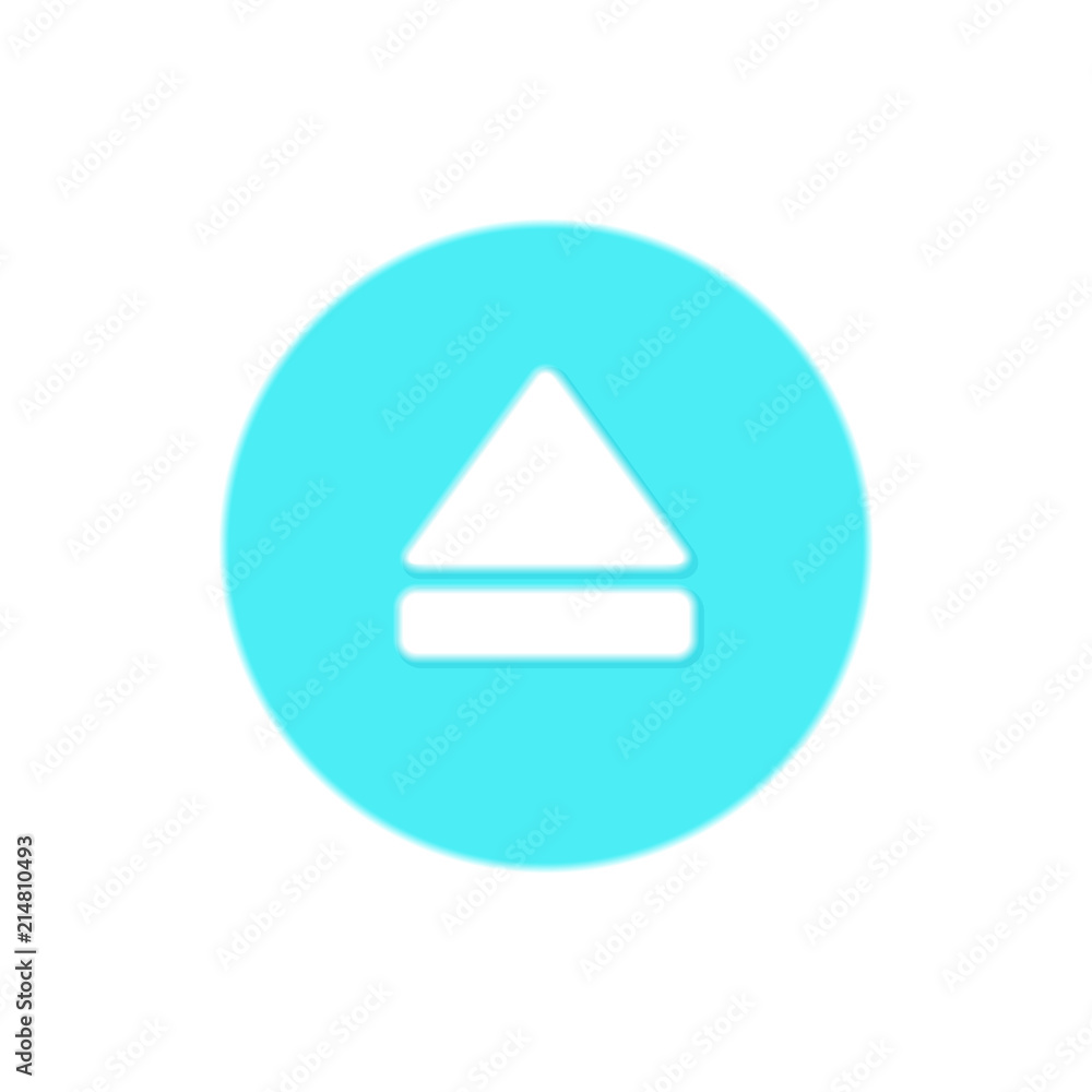Multimedia eject icon / button, design element Multimedia eject icon / button, design element