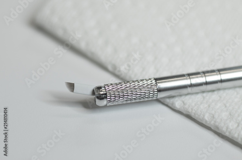 Fotografie Microblading tools used for applying permanent eyebrow makeup