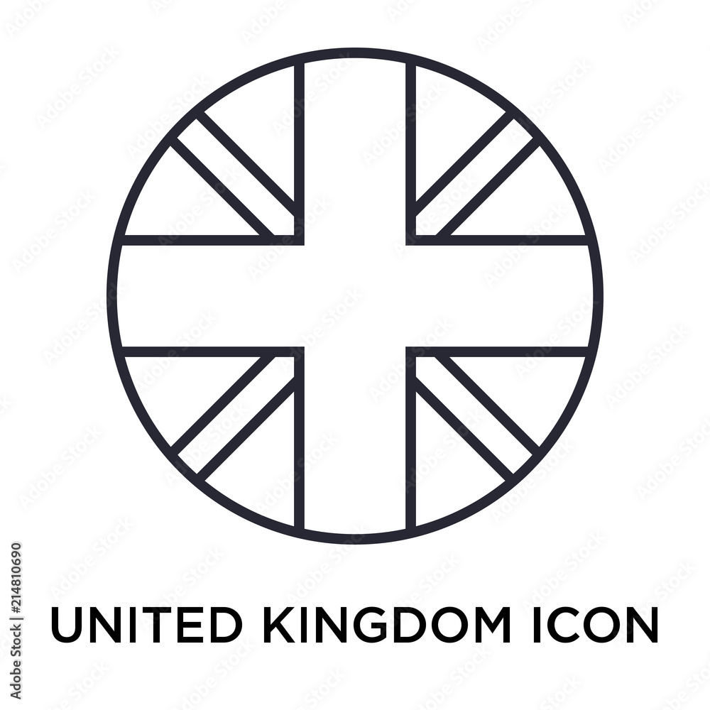 United kingdom icon vector sign and symbol isolated on white background, United kingdom logo concept United kingdom icon vector sign and symbol isolated on white background, United kingdom logo concept