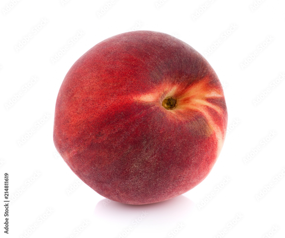 Peach isolated on white background Peach isolated on white background