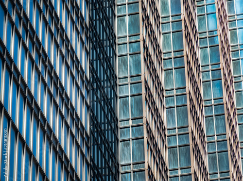 Architectural Detail of City Skyscraper