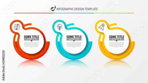 Infographic design template. Creative concept with 3 steps