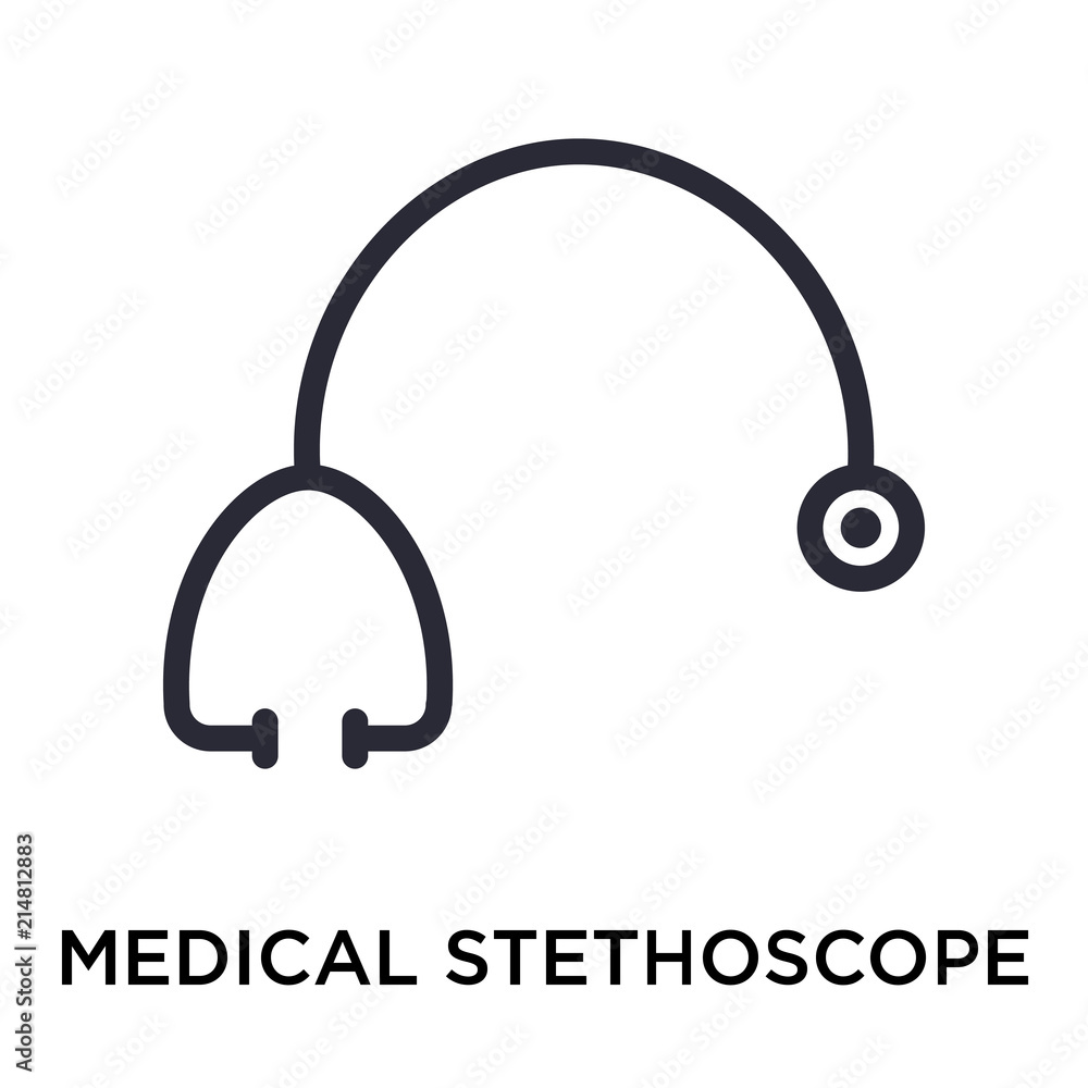 Medical Stethoscope icon vector sign and symbol isolated on white background, Medical Stethoscope logo concept Medical Stethoscope icon vector sign and symbol isolated on white background, Medical Stethoscope logo concept
