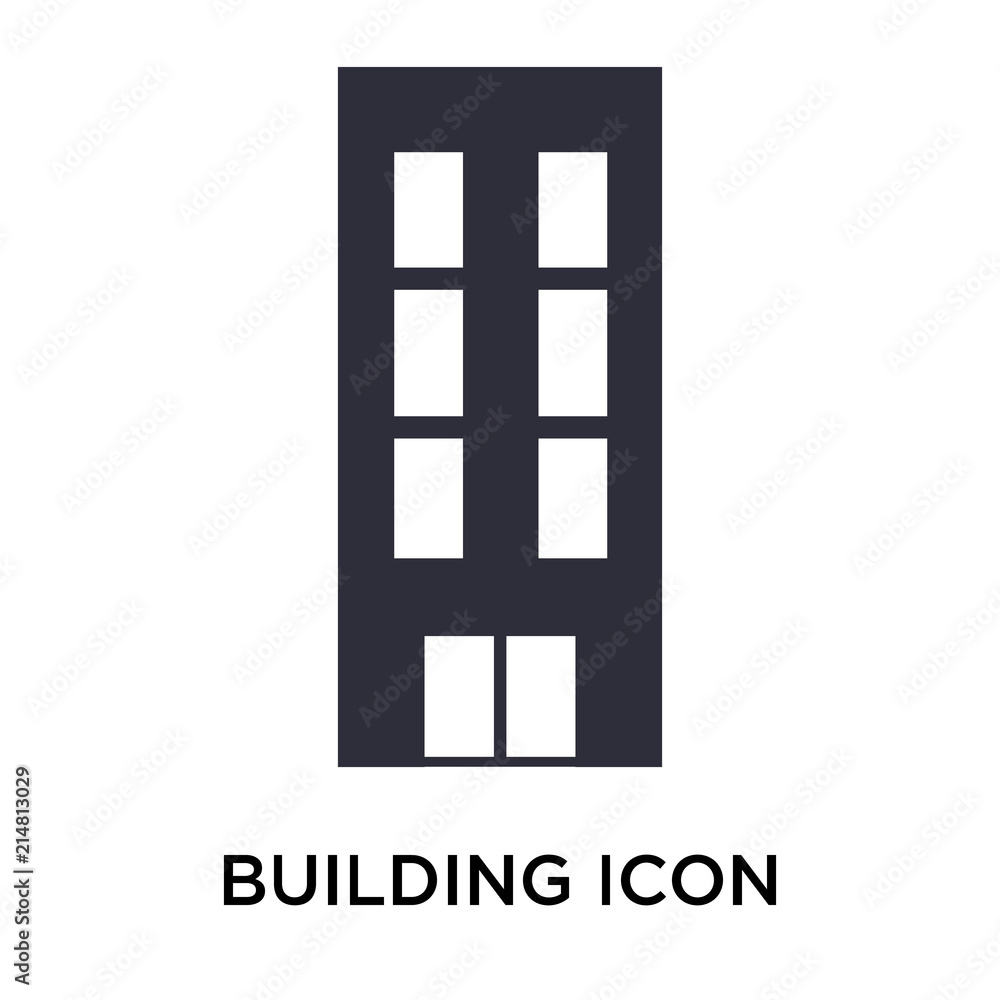 Building icon vector sign and symbol isolated on white background, Building logo concept Building icon vector sign and symbol isolated on white background, Building logo concept