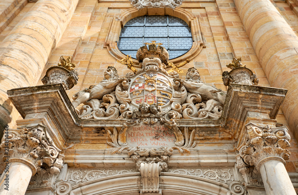 Portaleinfassung der Basilika Gößweinstein in der Fränkischen Schweiz