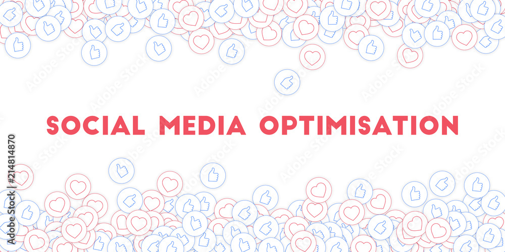 Social media icons. White concept. Falling scattered thumbs up hearts. Scattered border elements on Social media icons. White concept. Falling scattered thumbs up hearts. Scattered border elements on