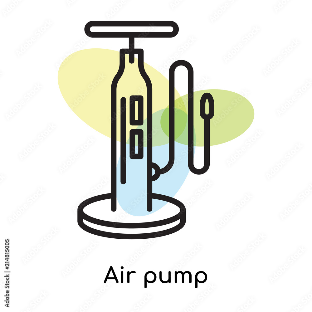 Air pump icon vector sign and symbol isolated on white background, Air pump logo concept Air pump icon vector sign and symbol isolated on white background, Air pump logo concept
