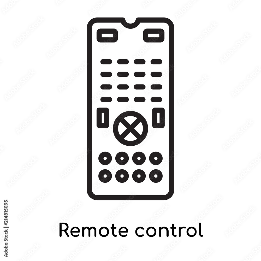 Remote control icon vector sign and symbol isolated on white background, Remote control logo concept Remote control icon vector sign and symbol isolated on white background, Remote control logo concept
