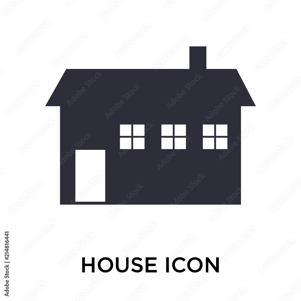 House icon vector sign and symbol isolated on white background, House logo concept House icon vector sign and symbol isolated on white background, House logo concept