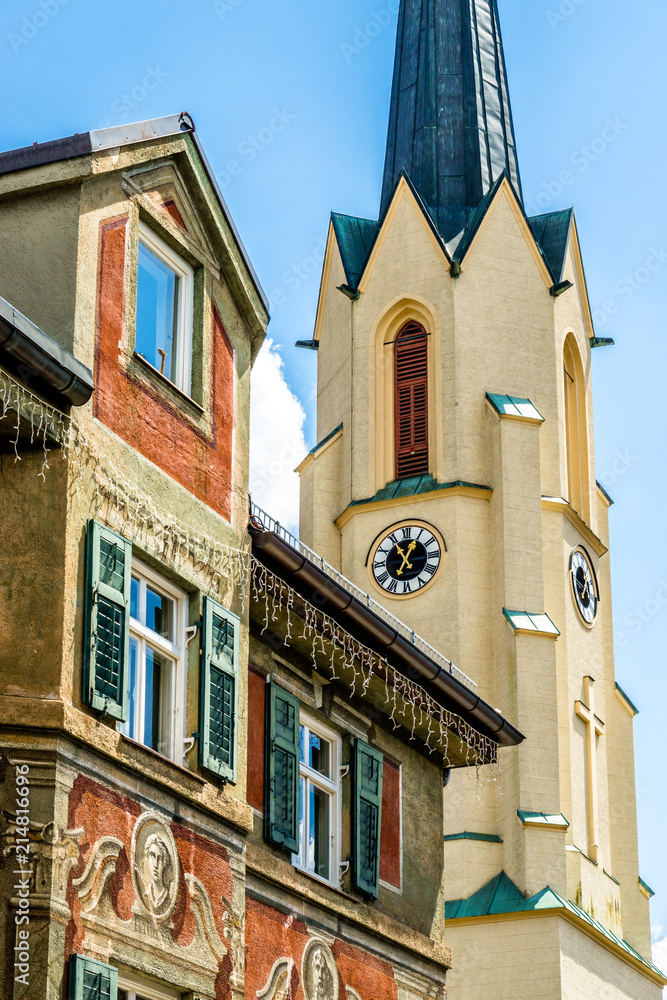 old town of garmisch-partenkirchen in germany