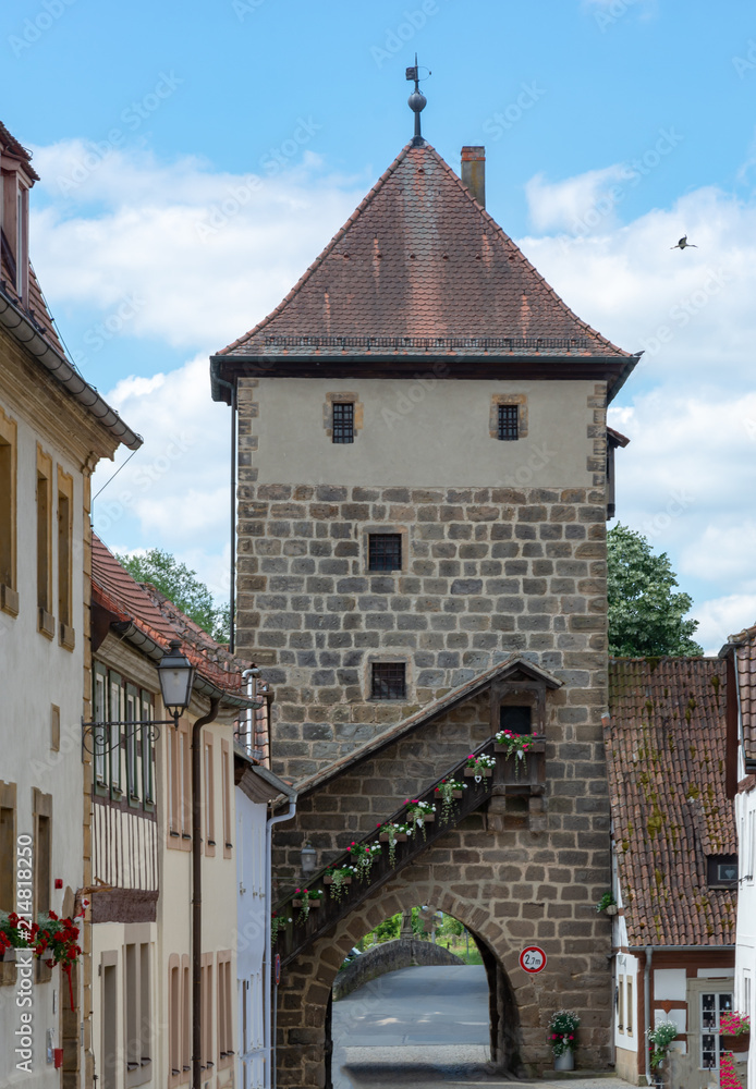 Historic city gate of Sesslach