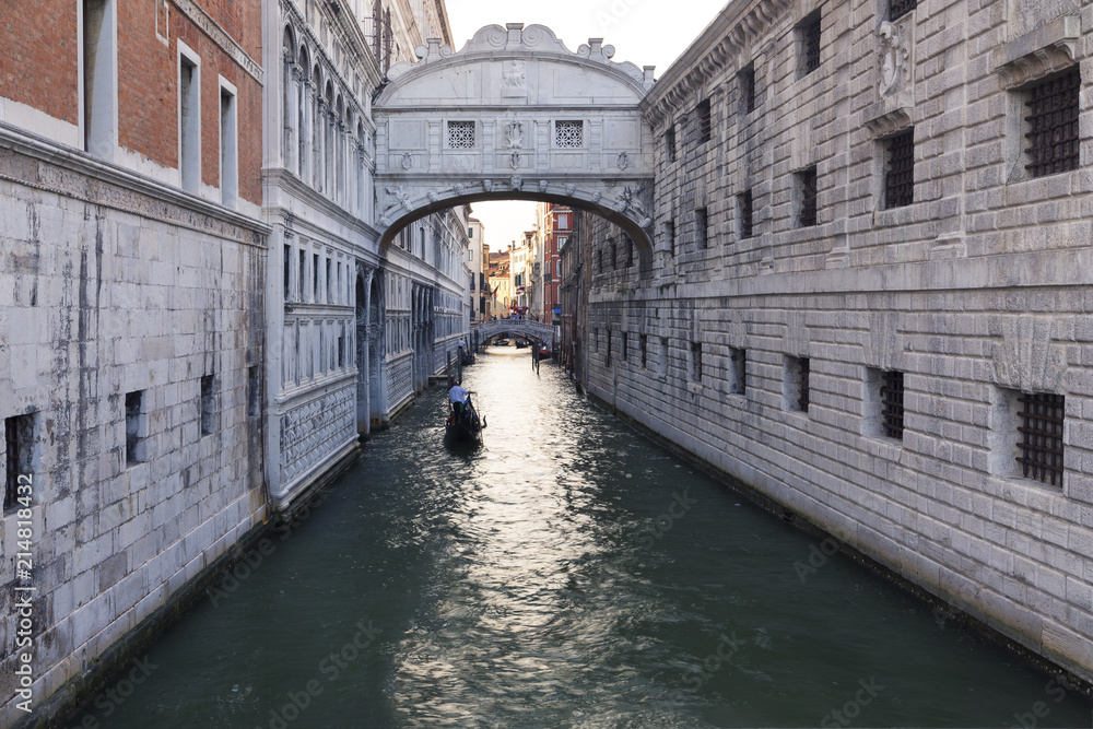 The Bridge of Sighs in Venice Italy