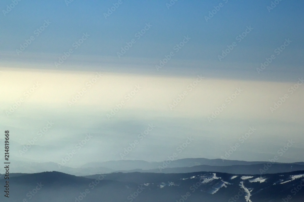 Fototapeta premium Horizont und berge