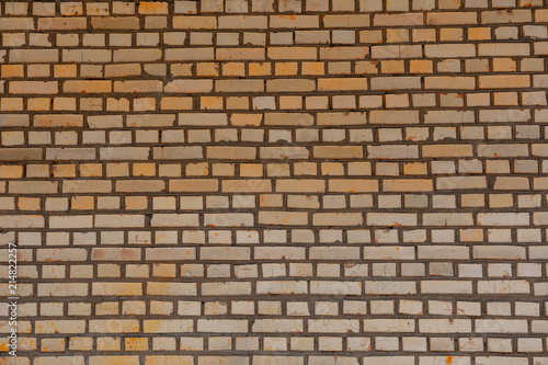 white yellow brick wall texture background