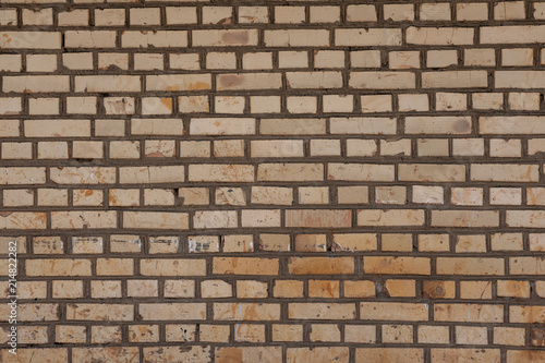 white yellow brick wall texture background