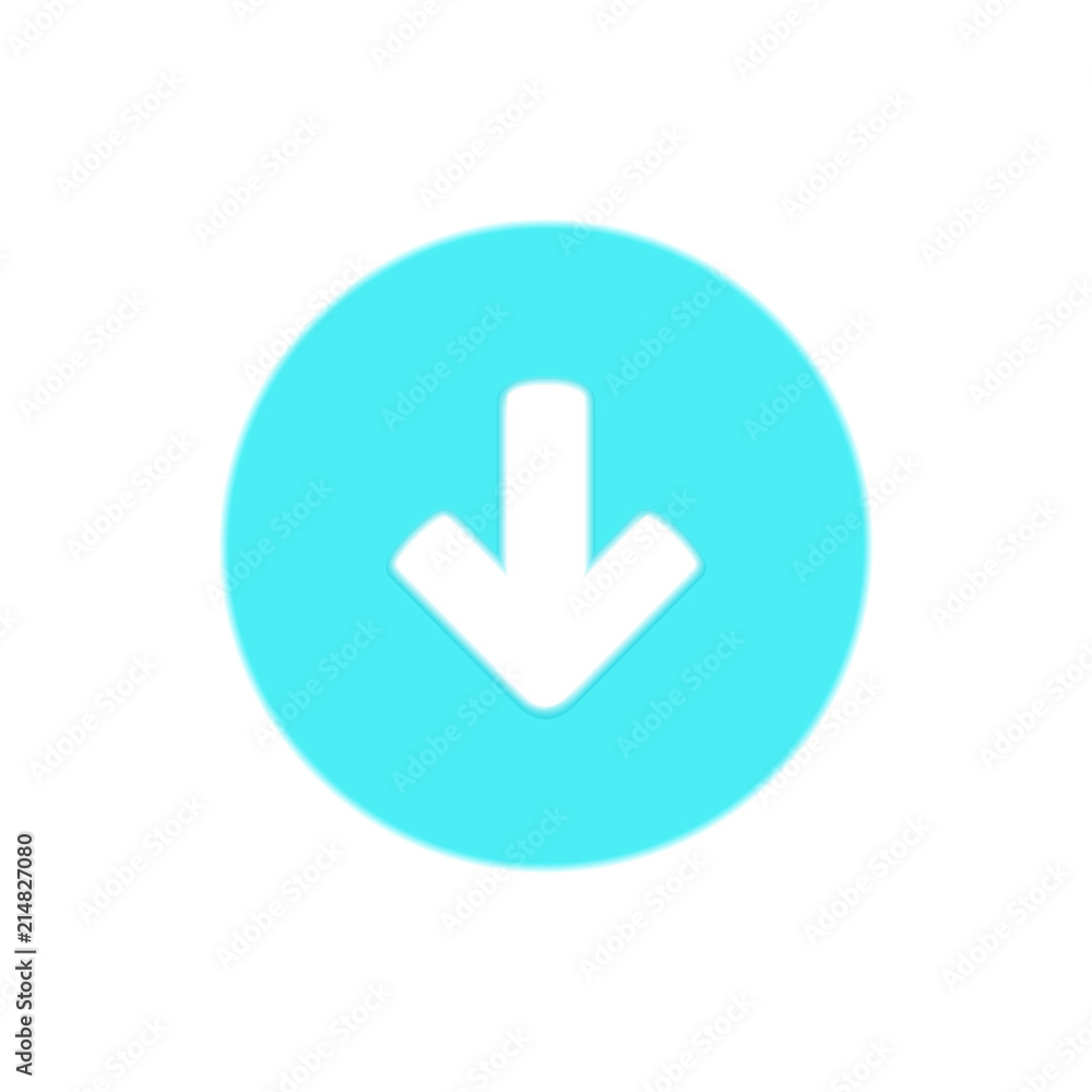 Direction arrow down icon | button Direction arrow down icon | button