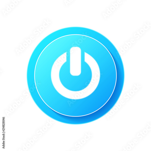 Power button of an open circle with a bar icon