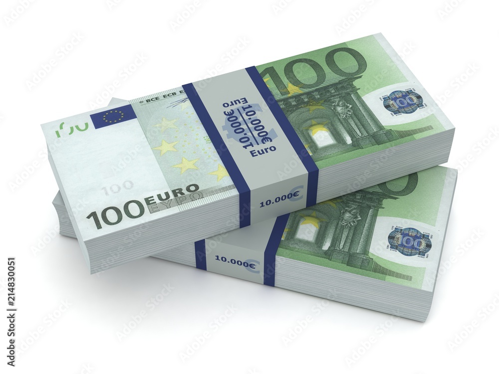 euro money bills 3d illustration euro money bills 3d illustration