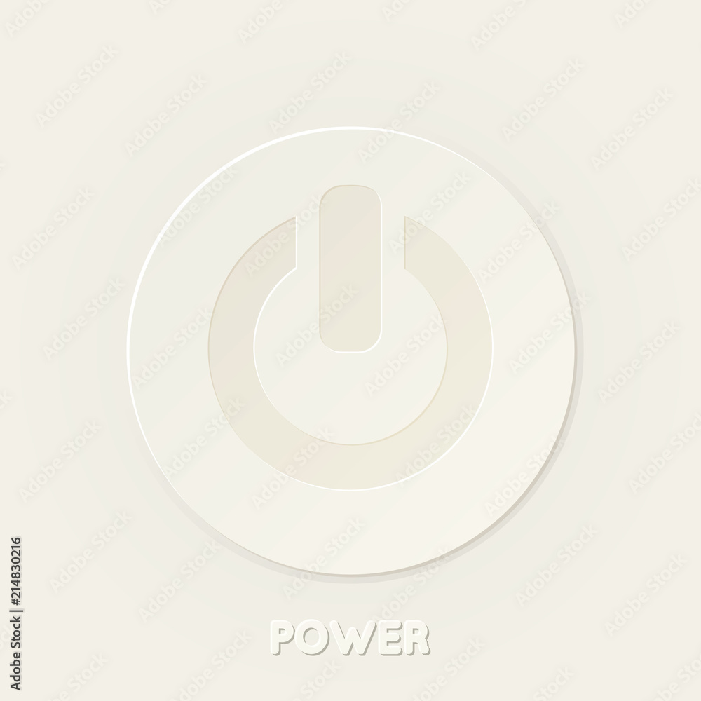 Power button of an open circle with a bar icon Power button of an open circle with a bar icon
