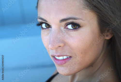 sophisticated women close-up portrait beautiful girl cosmetic lifestyle