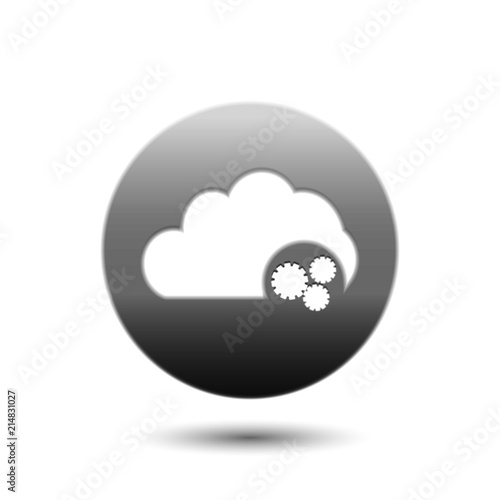 Cloud computing settings icon photo