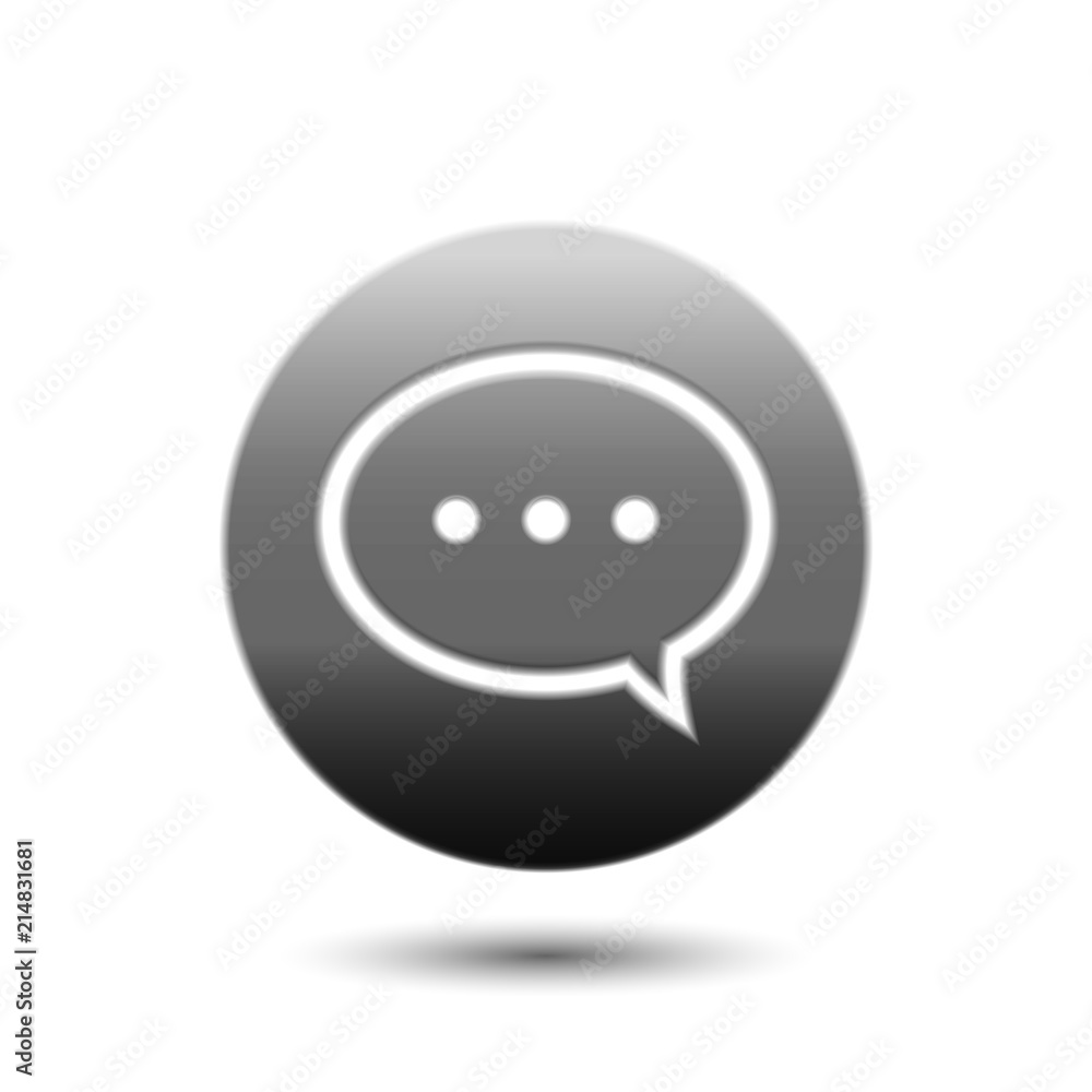 Speech bubble comment icon Speech bubble comment icon